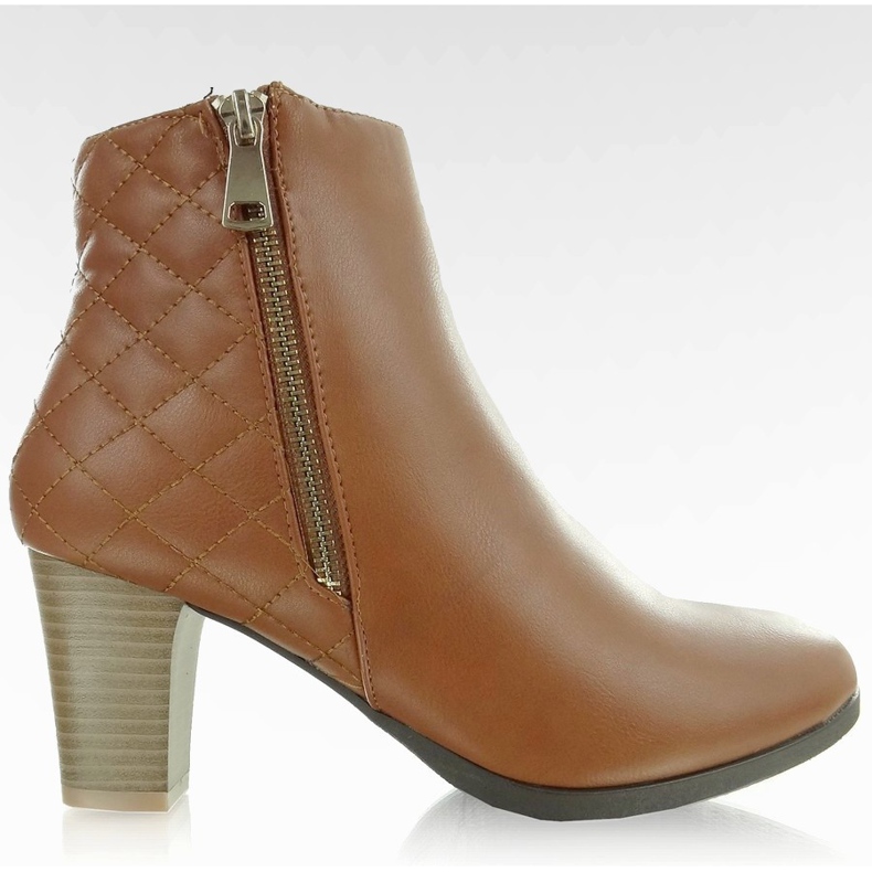 812 camello tacones altos marrón