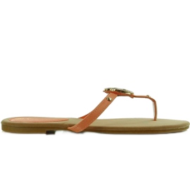 Chanclas con tachuelas IR-82 albaricoque naranja