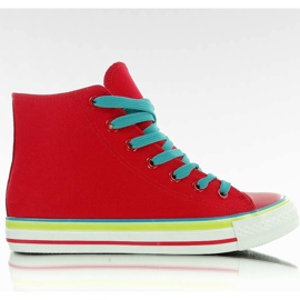 Botines AN1219 rojo