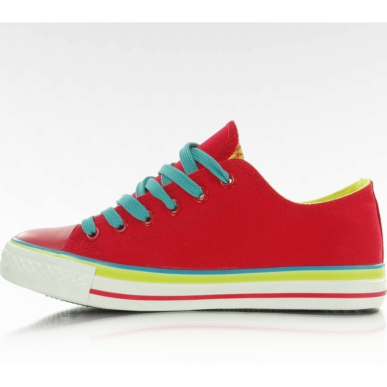 Zapatillas de lona AN1177 rojas rojo