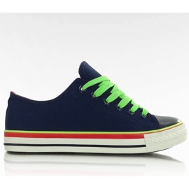 Zapatillas de lona azul oscuro AN1177 azul marino