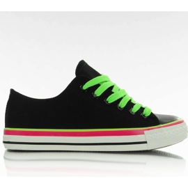 Zapatillas de lona AN1177, negras negro