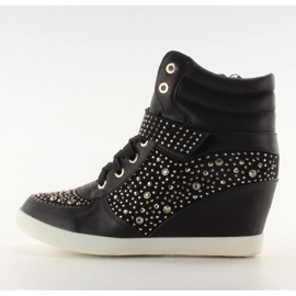 Zapatillas con piedras 8072 negro