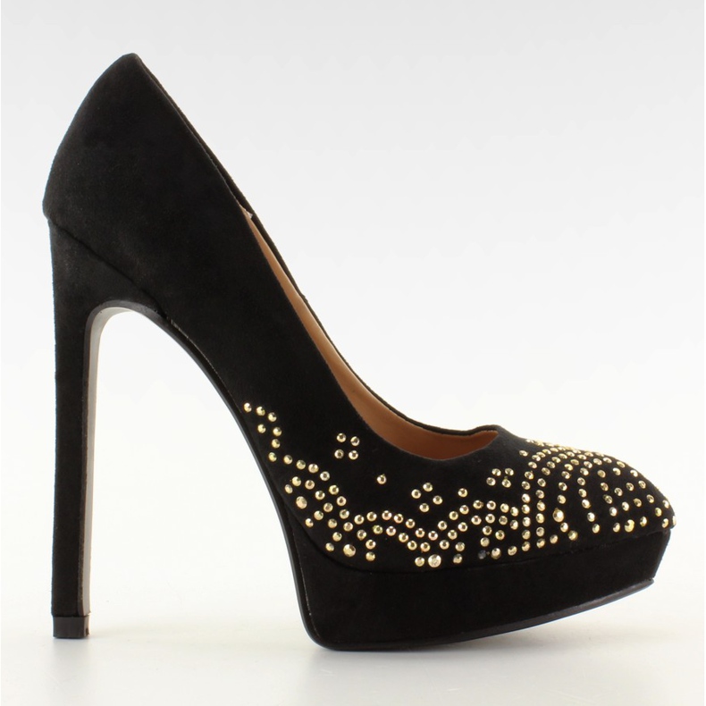 Elegantes zapatos de tacón V3778 negro