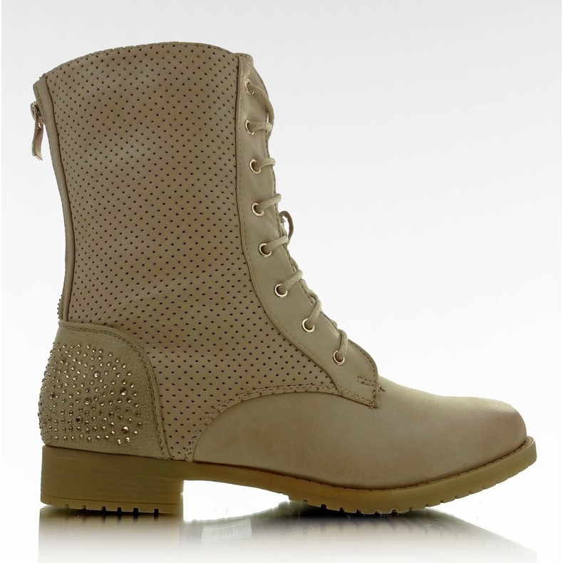 Botas caladas caqui C069