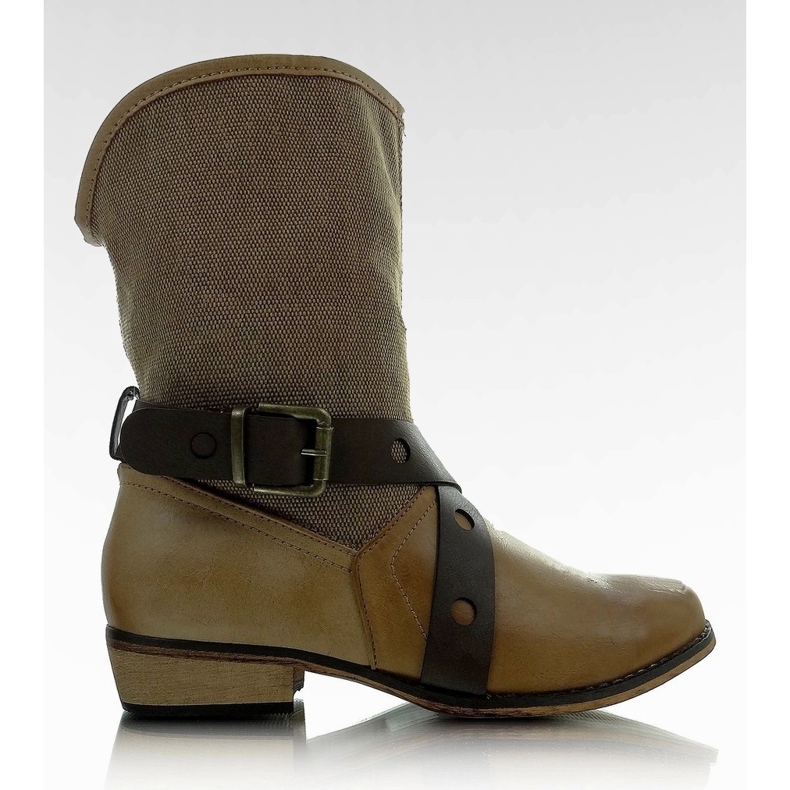 Botas militares 11A5508 camel marrón