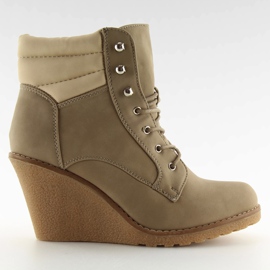 Botas de color caqui HP124C de dos tonos