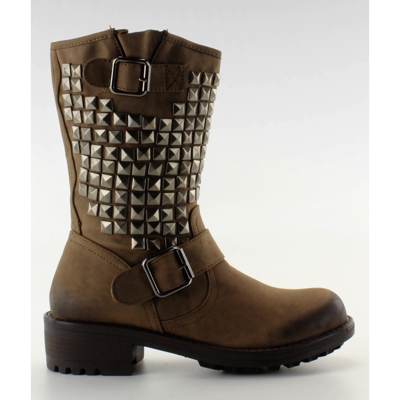 Botas moteras B025-2 caqui