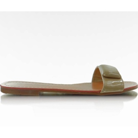 Pantuflas con cinturón 8293-60 caqui