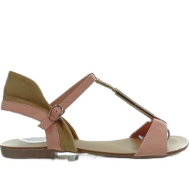 Sandalias delicadas WF-38 rosa rosado Sandalias delicadas WF-38 rosa rosado
