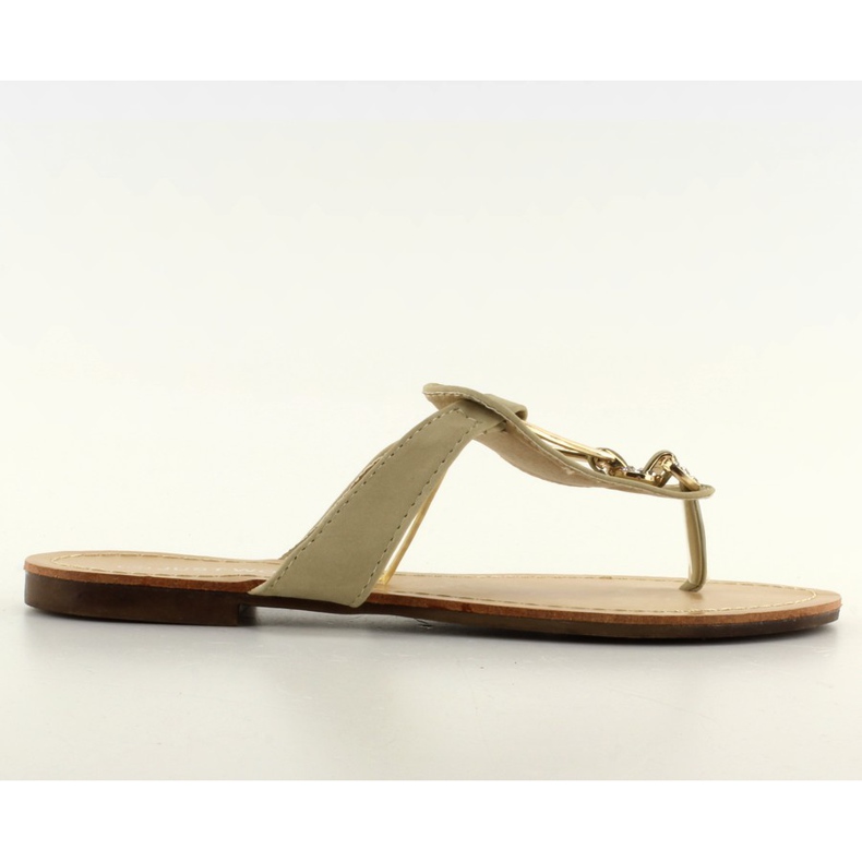 Chanclas con decoración HC-1 beige
