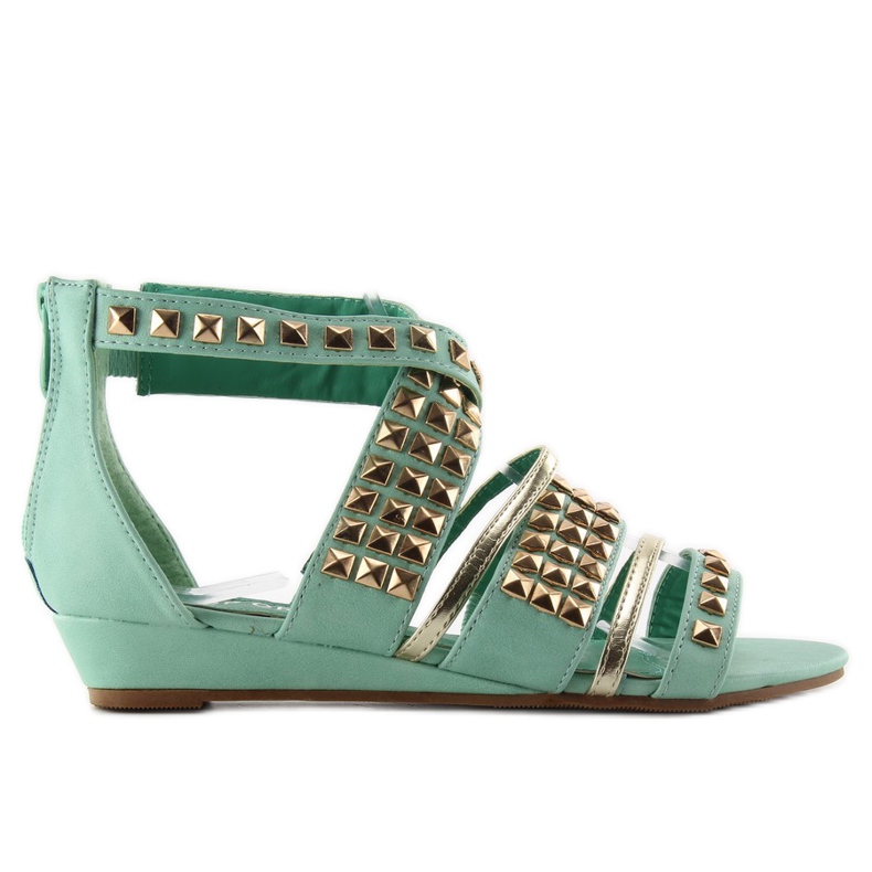 Sandalias con tachuelas WF-30 mint verde
