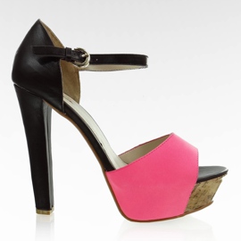 Bombas en el poste VB33035 rosa negro rosado