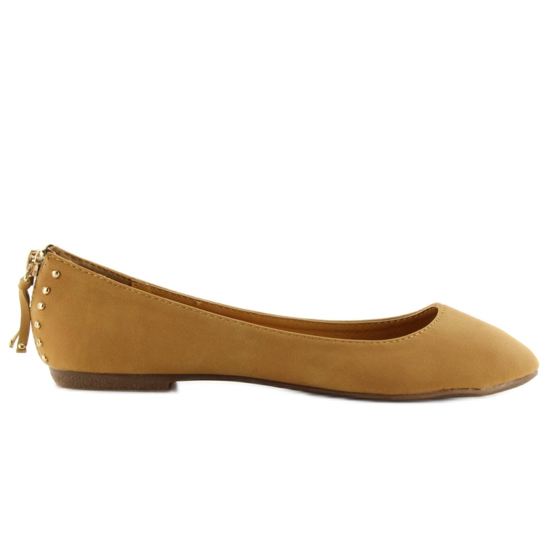 Bailarinas con cremallera 18515-BAL camel marrón Bailarinas con cremallera 18515-BAL camel marrón