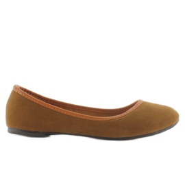 Bailarinas con ribete A310 camel marrón