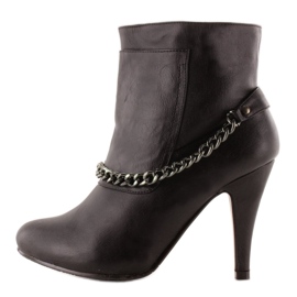 Botines cadena 2010-3 Negro