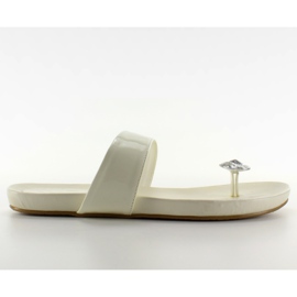 Chanclas originales 809-1 blanco marrón