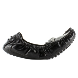 821-1V mocasines bailarinas lacado negro