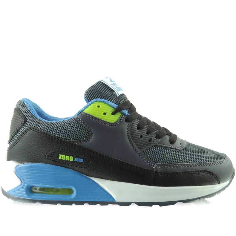 Zapatillas Air B123 Gris / Mes verde negro