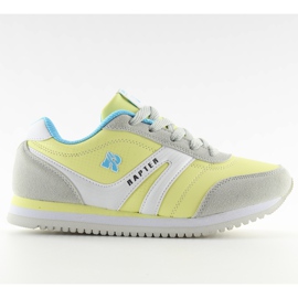 Calzado estilo running B686 amarillo gris
