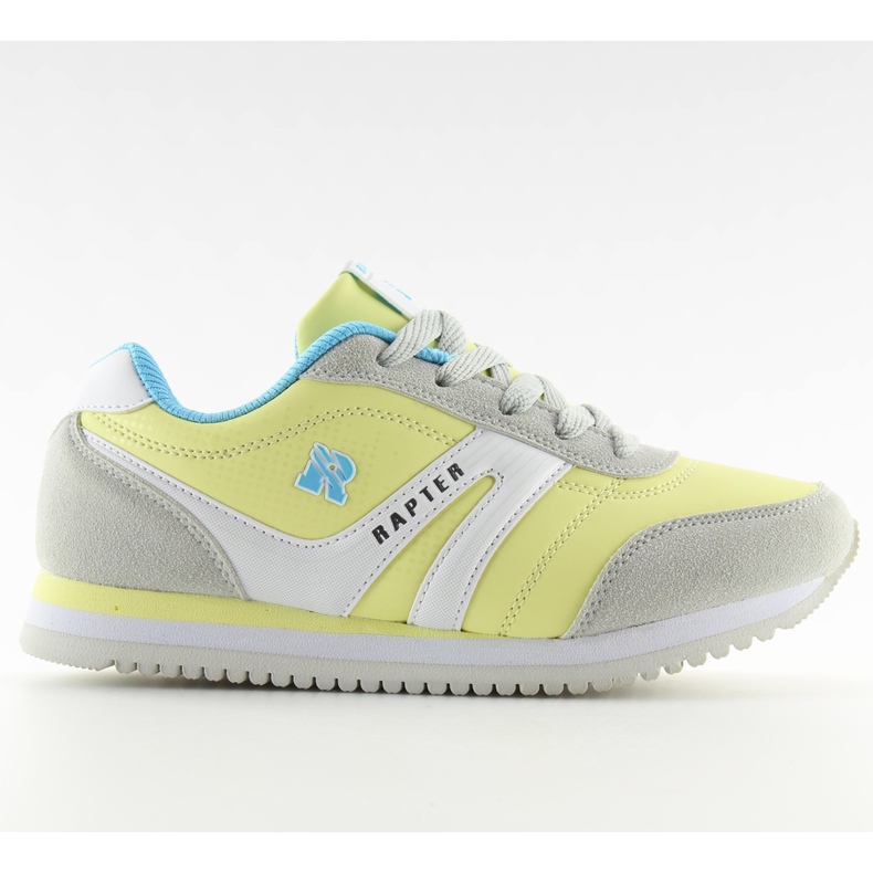 Calzado estilo running B686 amarillo gris
