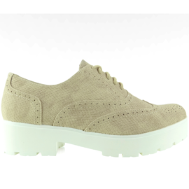Mocasines suela alta LBS1203 beige