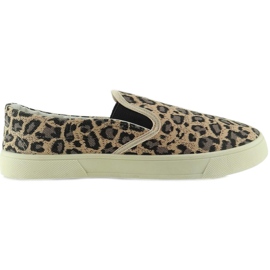 Tela de leopardo suave sin cordones 7TX-TJ85392 marrón