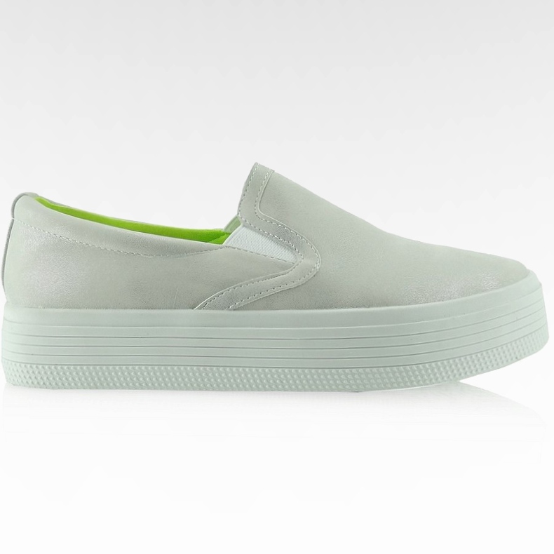 Ponte las suelas altas E408 plateado gris