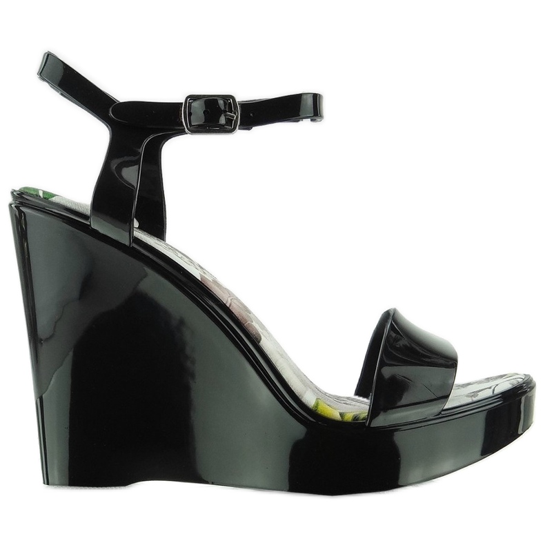 Sandalias cuña Meliski PT-5201 Negro