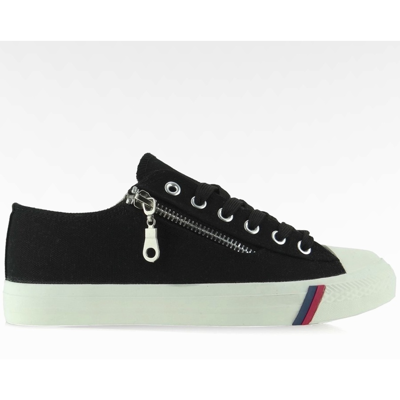 Zapatillas clásicas de lona D583 negras negro