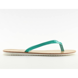 Zapatillas, chanclas, suela blanca LS-76 Verde