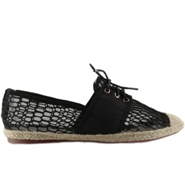 Alpargatas Mujer Cordones PT125 Negro