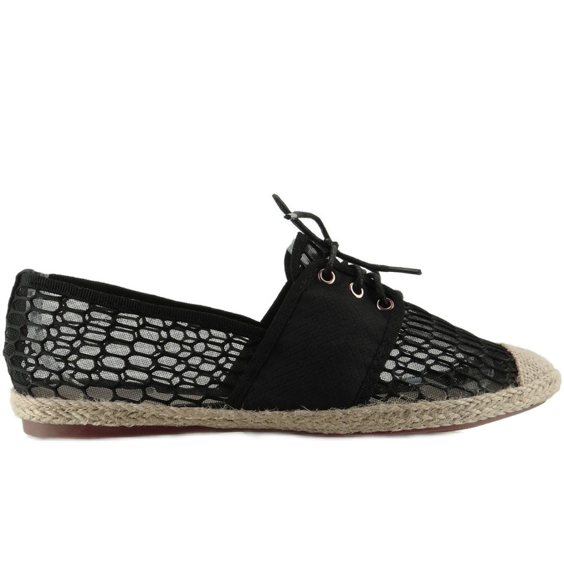Alpargatas Mujer Cordones PT125 Negro