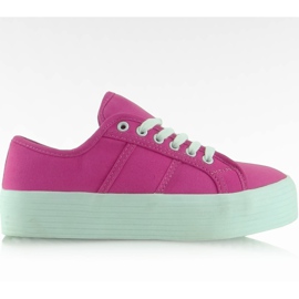 Zapatillas con suelas altas F216 Tarmat rosado