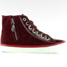 Zapatillas de terciopelo de BKA-88 Wine Red multicolor