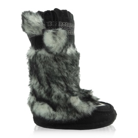 Botas de nieve Mulkuki para niños 58812E negro gris