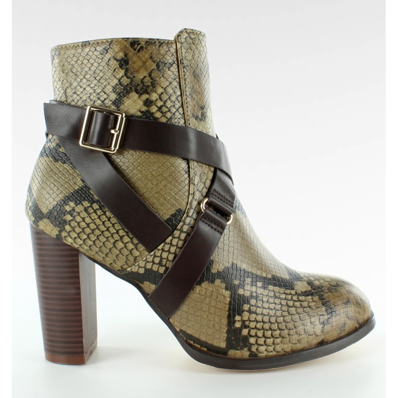 Botines Snake Story A993 Marrón