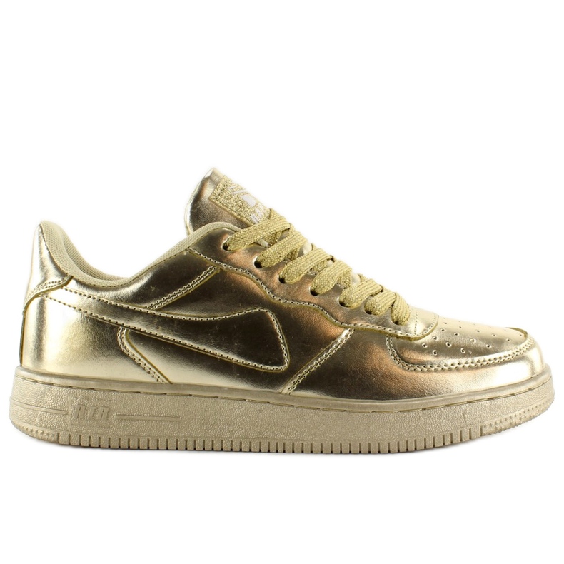 Deportivas colores locos B731 Oro dorado