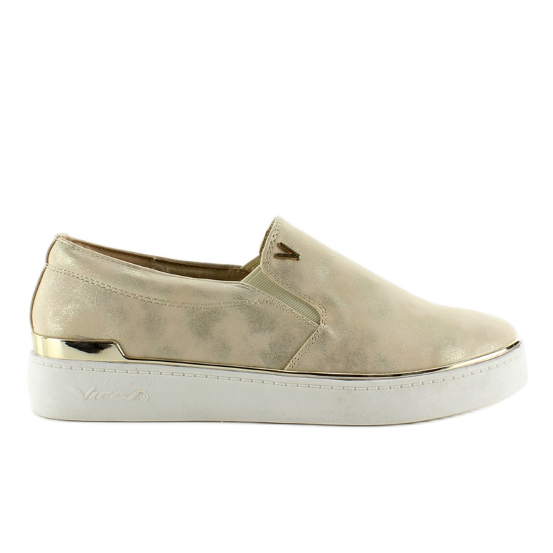Slip-on con ribete metalizado 786 Gold dorado