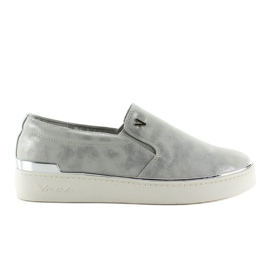 Slip-on con ribete metalizado 786 Gris