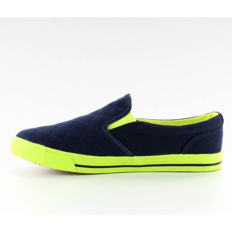 Algodón slip-on acolchado granada H537 azul marino