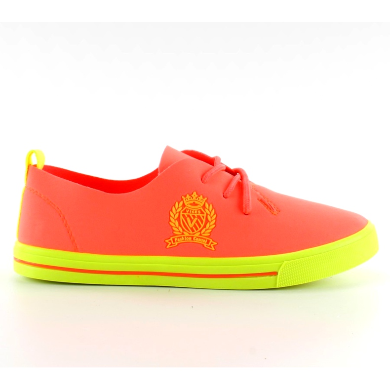 Deportivas suela Naranja Neón Deportivas suela Naranja Neón