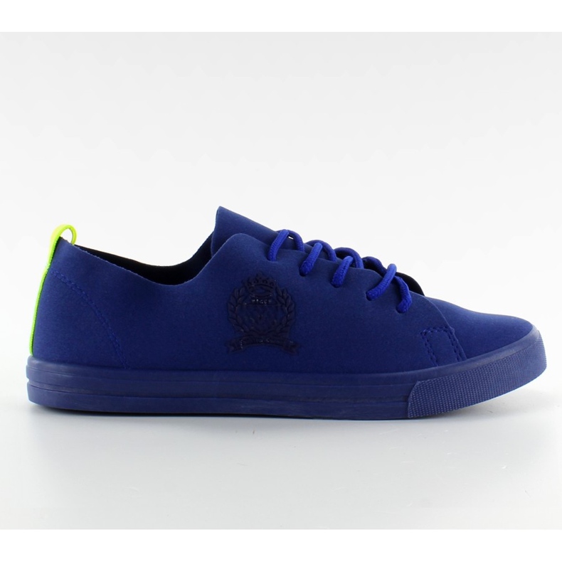 Zapatillas con rayas de neón azul oscuro multicolor
