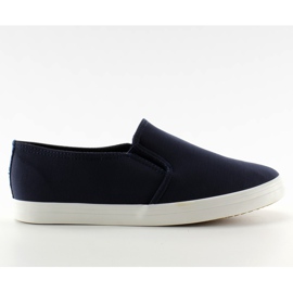Zapatillas slip-on de material 1-98 Azul marino