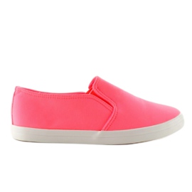 Material zapatillas slip-on 1-98 ROSE- Rojo rosa