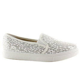 Encaje slip-on pasteles XIN07P Blanco