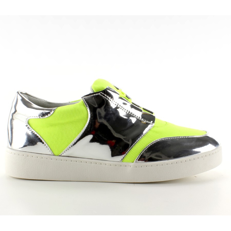 Deportivas Neón Espejo Gq2336 amarillo gris