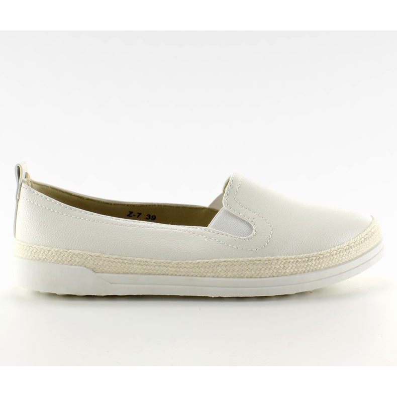 Slip-on con hilo de lino Z-7 Blanco