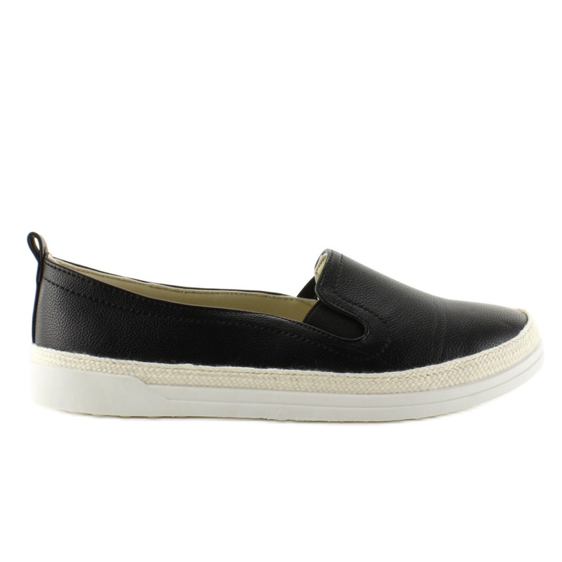 Slip-on cordón de lino Z-7 Negro