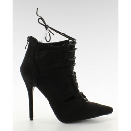Botines con cordones 11048 Negro